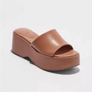 A New Day Wynona Platform Slide Sandals